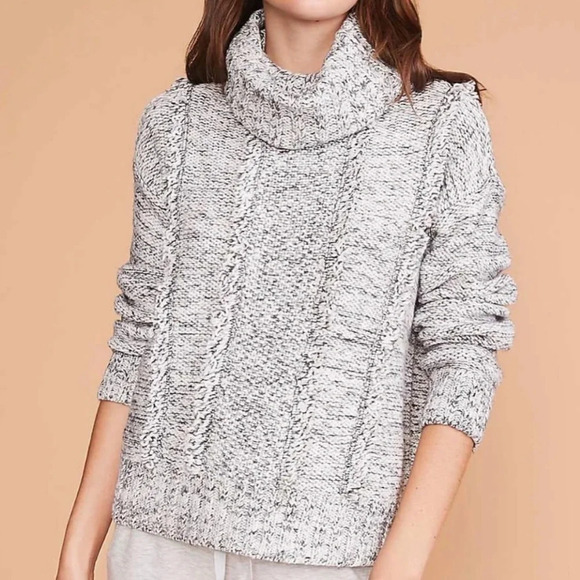NWT L&G Fringemarl Turtleneck Sweater - Picture 1 of 3
